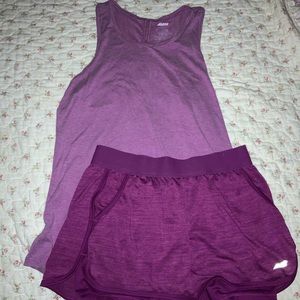 two piece athletic wear set (front pockets)